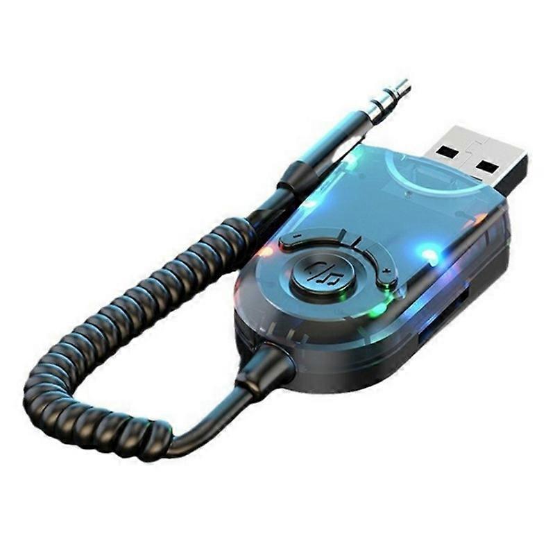 (New) W9 Car Bluetooth Music Receiver USB Bluetooth 5.3 Adapter Wireless Audio Receiver