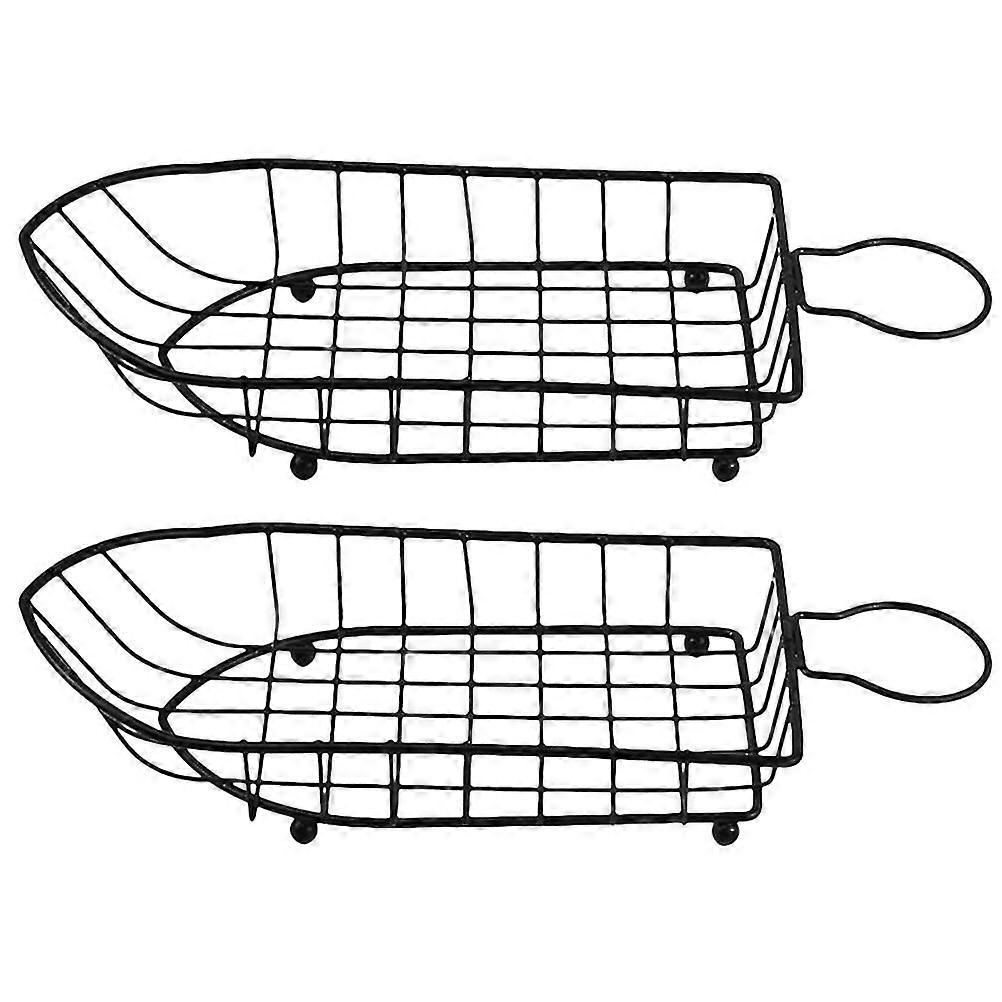 2pcs Kitchen Fruit Baskets Reusable Food Baskets Household Chip Baskets Chip Storage Holder