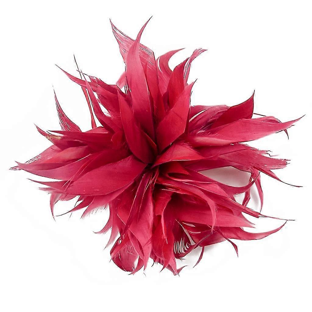 عيد الميلاد طية صدر السترة دبوس بروش مجوهرات ريشة زهرة شارة دبوس للنساء فتاة