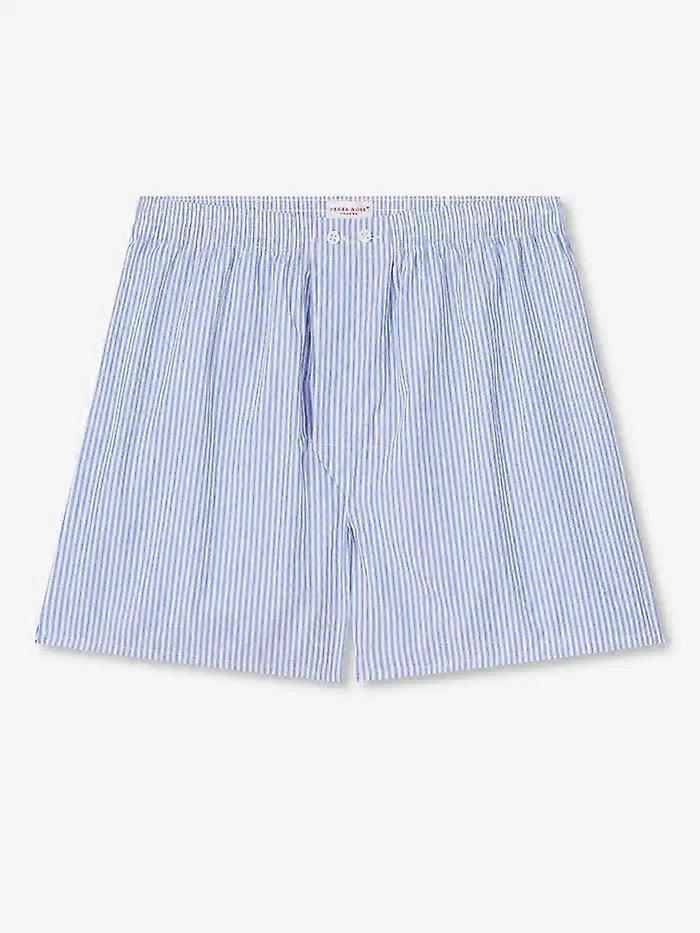 Derek Rose Boxer Uomo Classic Fit -james Cotone Blu