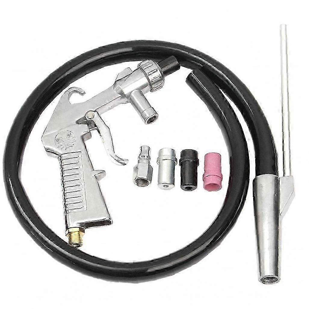 Sandblasting Tool Kit High Quality Air Siphon Tools Flow Blast Pneumatic Sandblaster with 4 Ceramic Nozzles for Abrasive Sand Blaster Blasting,SEMAket