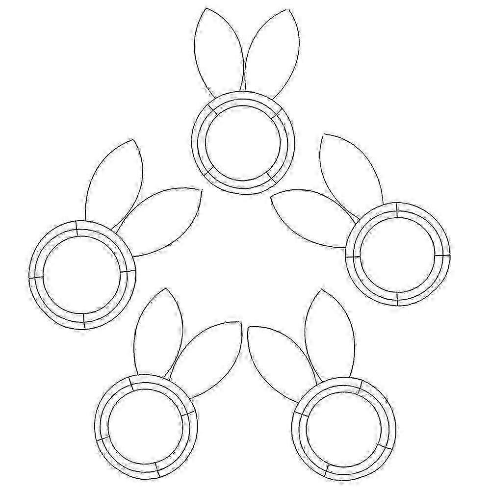 Metal Frame Linear Easter Flower Garden Tinsel Easter DIY Craft Holiday Hanging