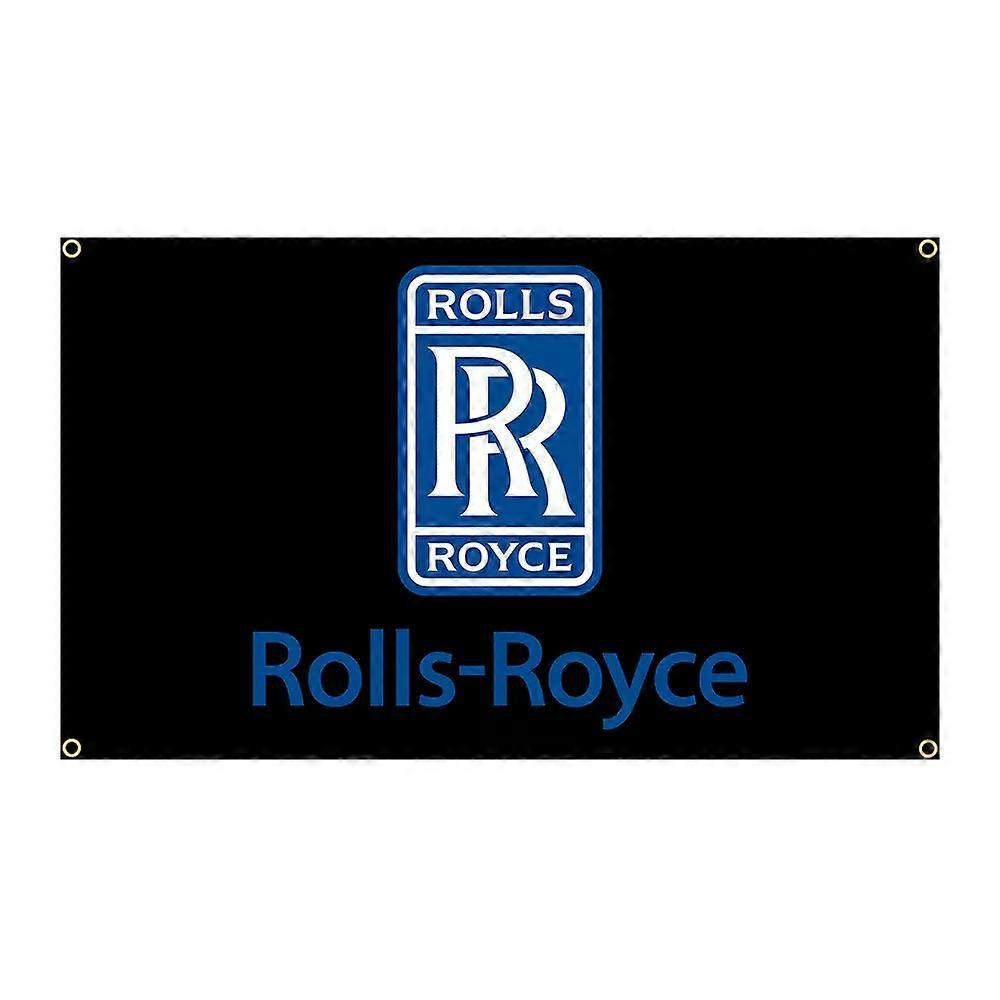 Shibingsheng 90x150cm Double R Racing Luxury Car Flag Polyester Printed Garage or Outdoor Decoration Banner Tapestry