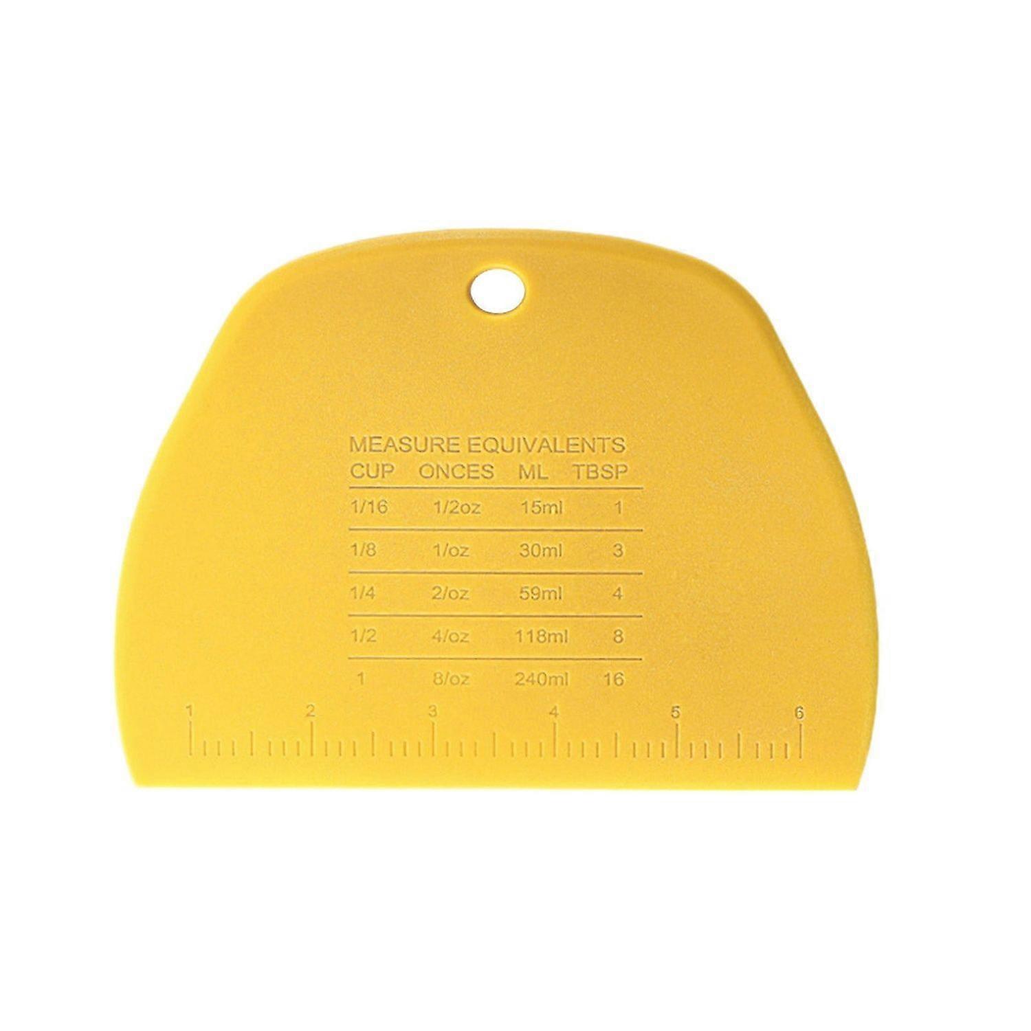 NICECEE Plastic Dough Scraper With Measurement Markings