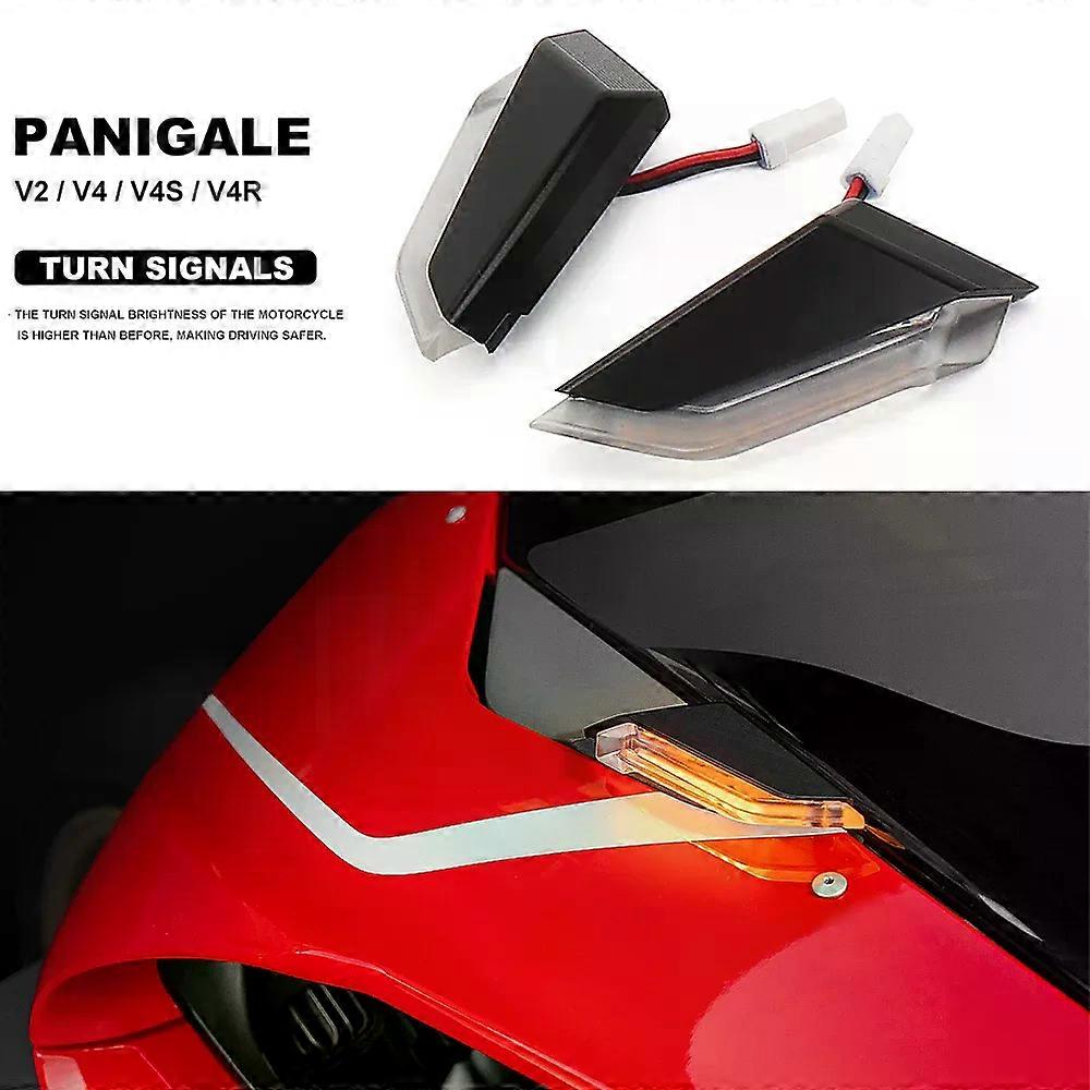 New Motorcycle Accessories Front Mirrors Turn Signal Light Indicator Light LED For Ducati PANIGALE V2 Panigale V4 V4S V4R