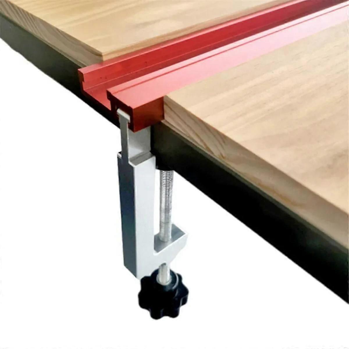 Table Clamp Universal Fence / T-Slot / Table Saw Guide Rail Clamps Aluminum Alloy Fixed Clamp for W