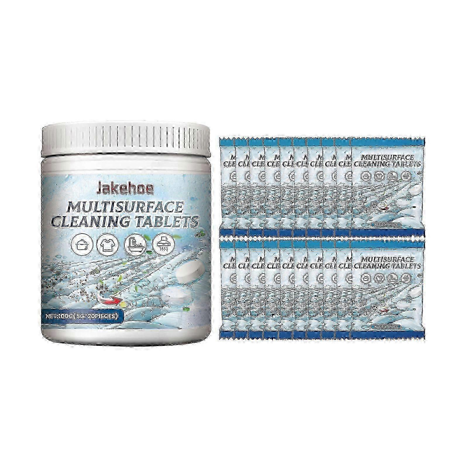 Multi-Surface Cleaning Effervescent Tablets, Cooktop Tile Bathroom Kitchen Mildew Stains Clean And Clean