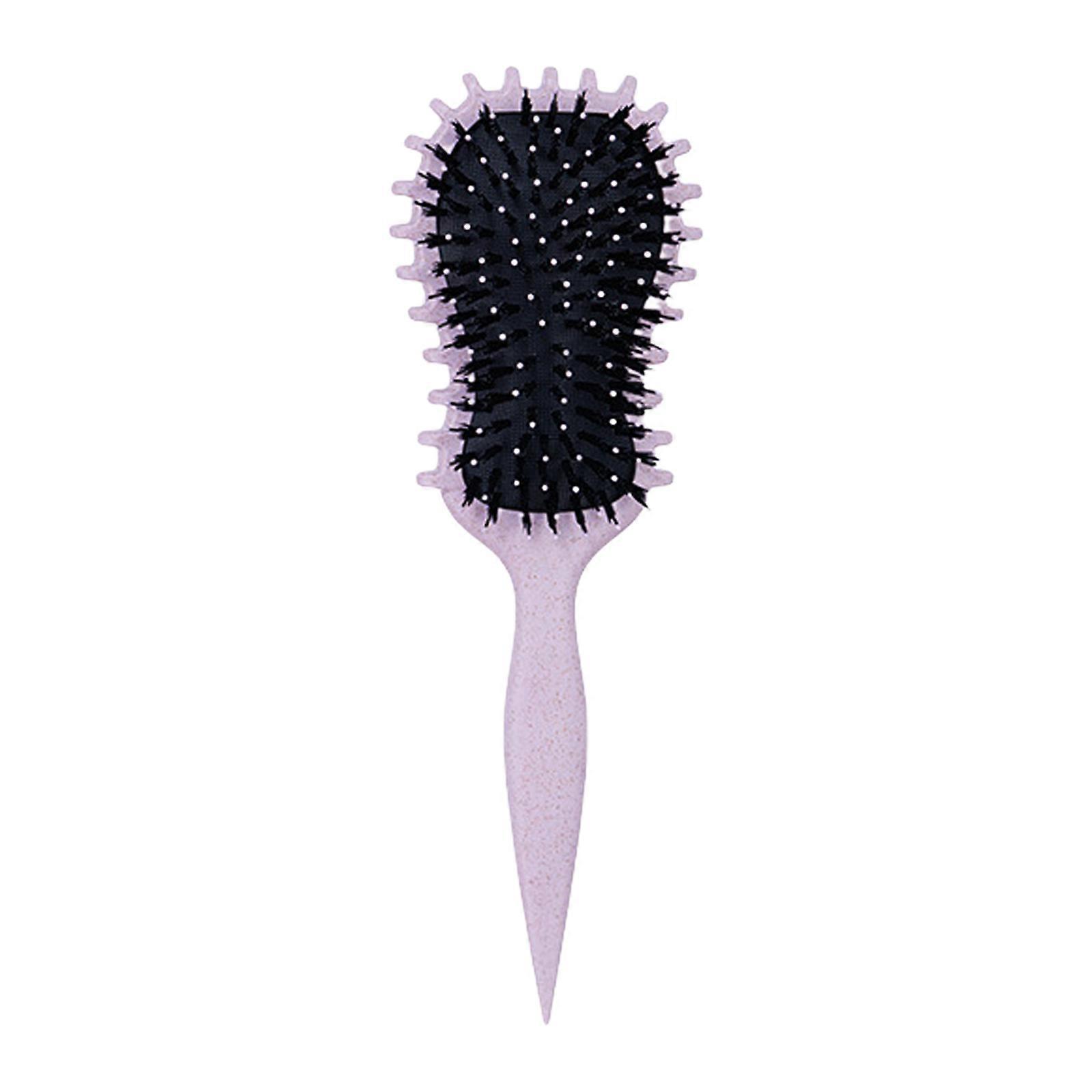 Guitar Shape Comb Unique Design For Music Lover And Fashion Enthusiasts Practical PP Wheat Straw Nylon Bristles  Purple