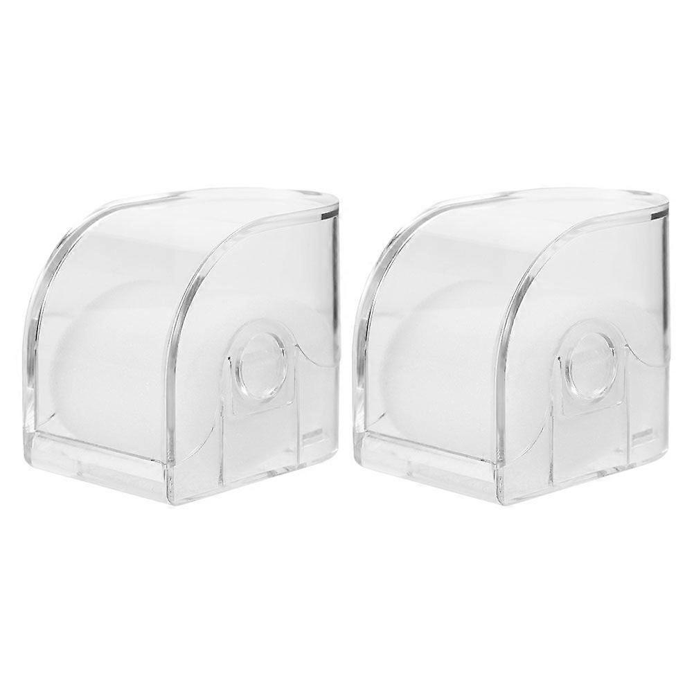 2pcs Transparent Watch Box Men Small Clear Acrylic Storage Case Watch Organizer Holder Watch Box Stand Display Holder