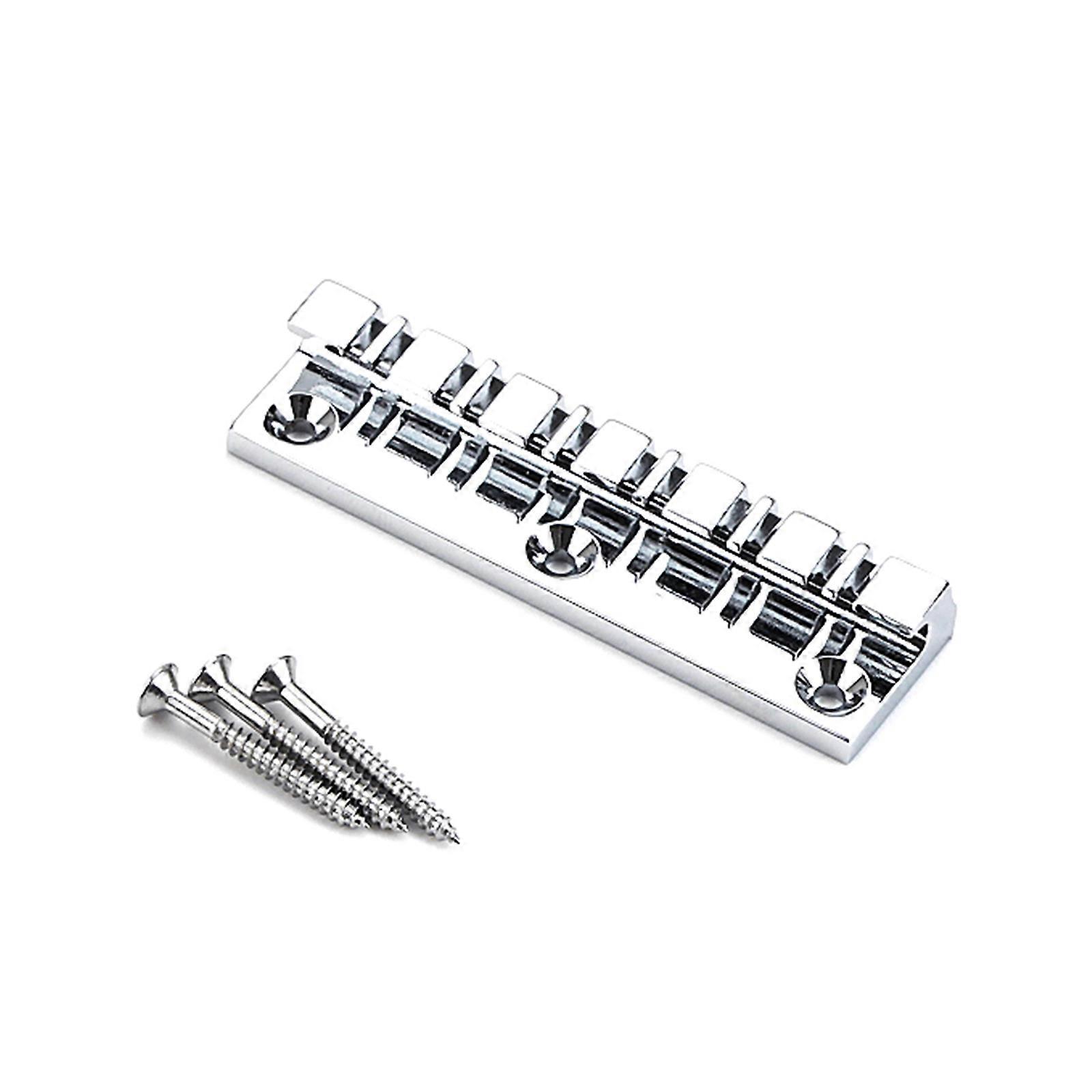 12 Strings Metal Guitar Bridge Replacement Fixed Harp Bridge Electric Guitar Accessories Durable and Practical