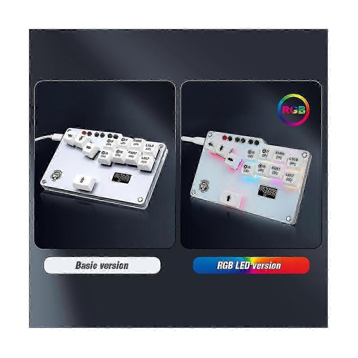 Mini GP2040 Fightstick Game Pad Keyboard Cherry MX Switch for PS3//Switch/For Mister/Steam