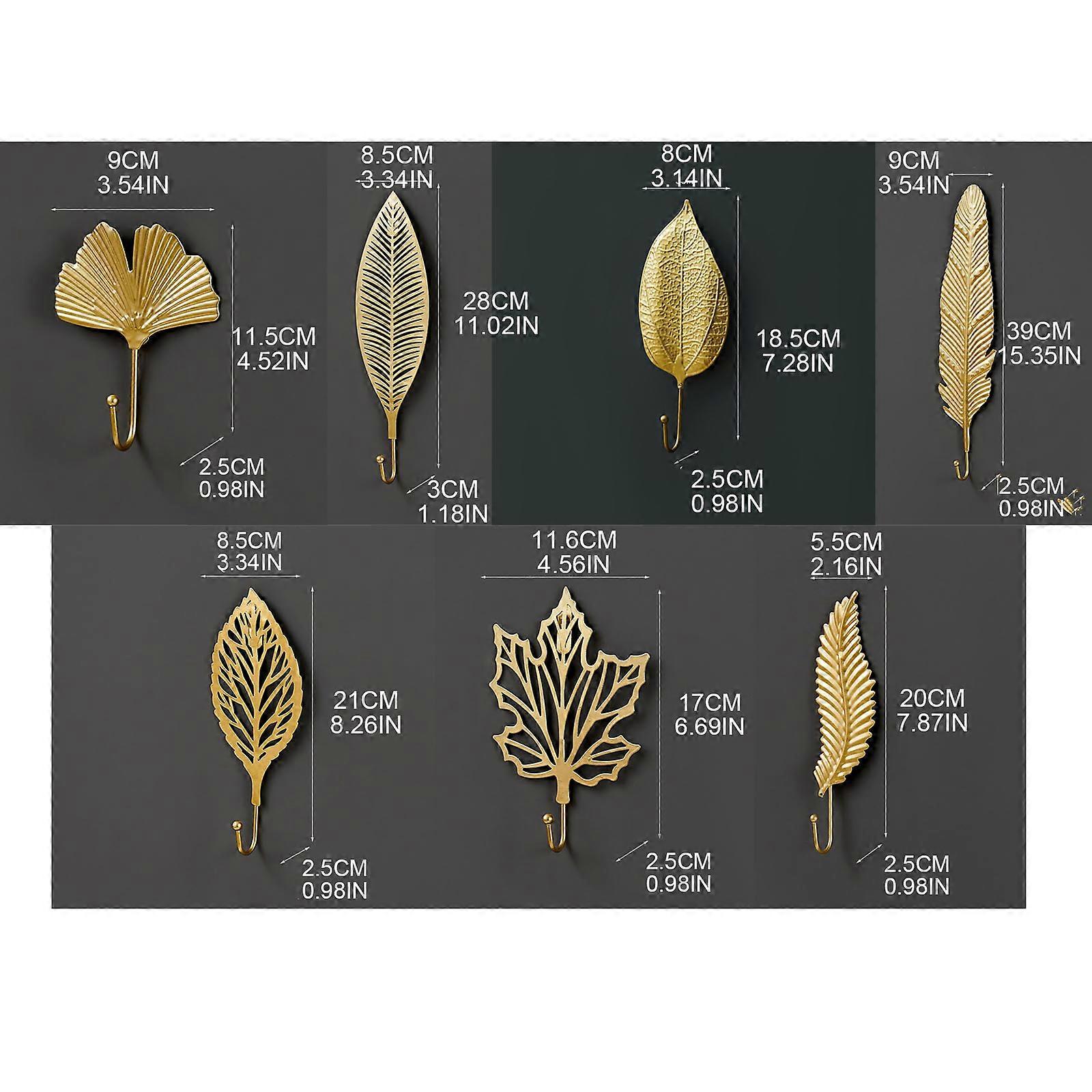 7Pcs Coat Hooks Hardware Wall Mounted Hooks Heavy Duty No Rust Clothes Hook Hanger for Hanging Coats for Key Towel Bag H