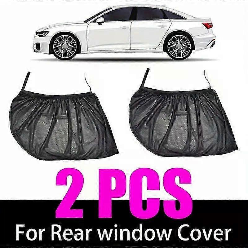 2pcs/set Car Sunshade Net, Window Privacy Net, Mosquito Net Car Sunshade Set With Buckle Uv Protection, Heat Reduction Enhan