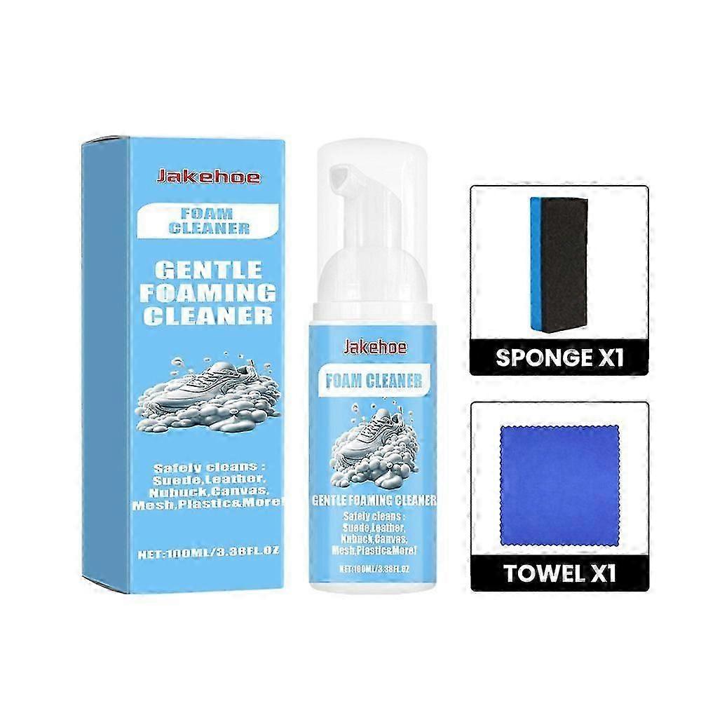 100ml Foam Athletic Shoe Cleaner Set for White Shoe Cleaning Stain Yellowing Oxidizing