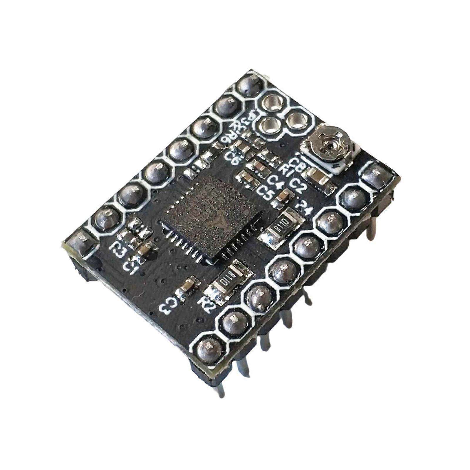Quiet 256 Microstep Stepper Motor Driver Module For 3D Printers And Machines With Adjustable Current And Heat Sink Multicolor