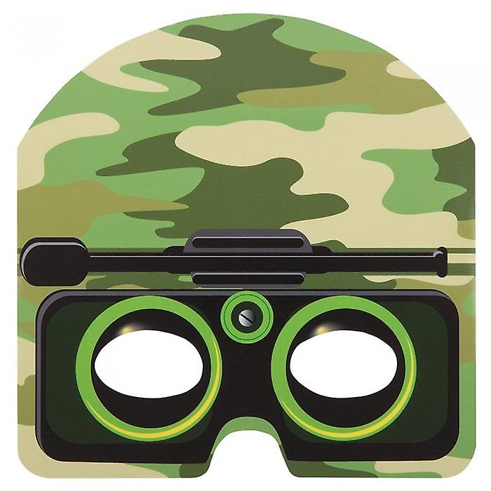 Unique Party Military Camo Face Masks (Pack Of 8)