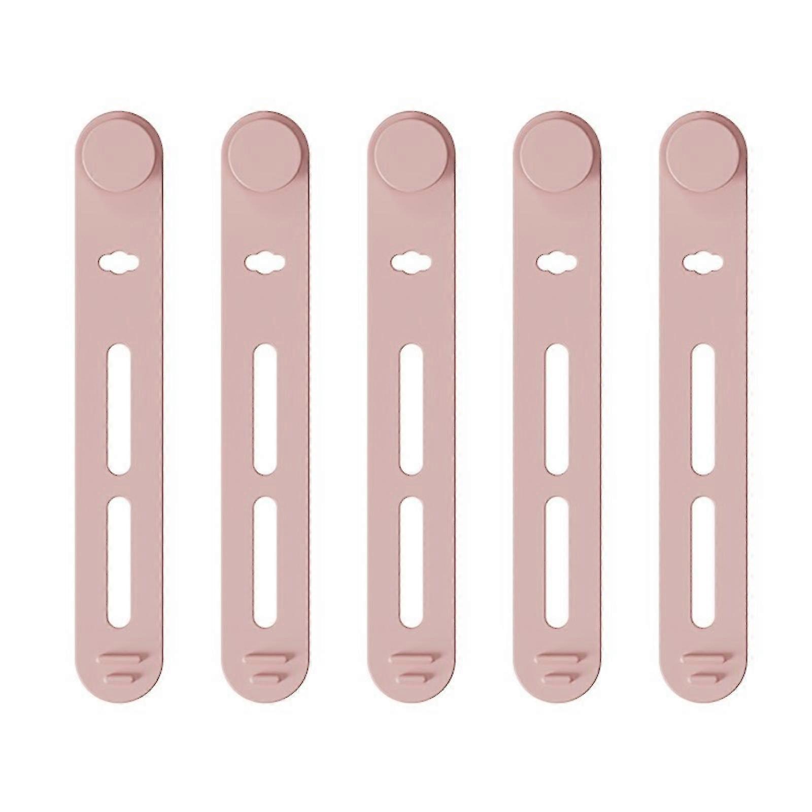 5 قطع سيليكون الكابلات روابط الحبل التفاف الأغطية القابلة لإعادة الاستخدام للمنظمين الكهربائيين