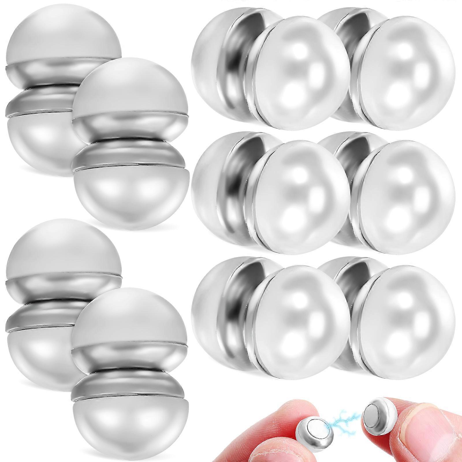 Brooch Style Magnets, Universal Hijab and Scarf Clips, Functional Pearl Embellishments