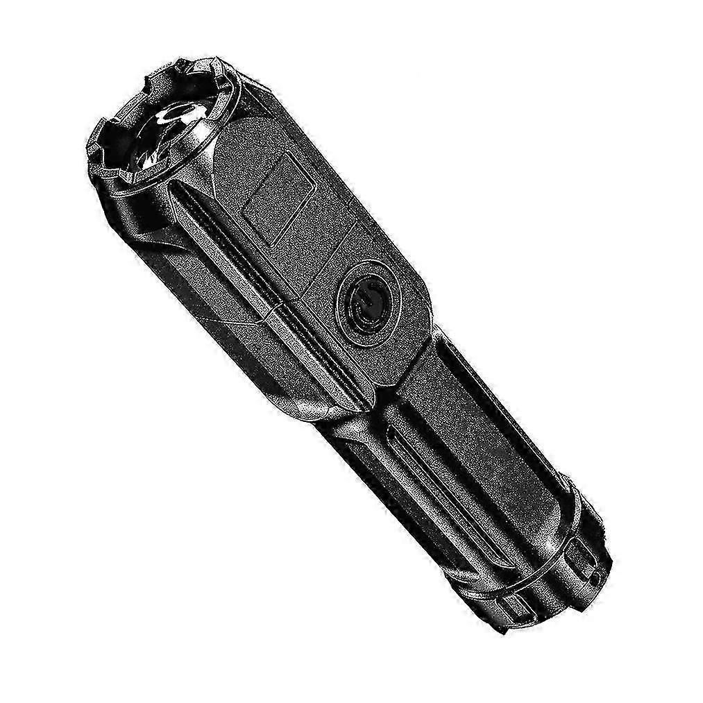 Led Rechargeable Tactical Laser Flashlight Retractable Strong Light Flashlight