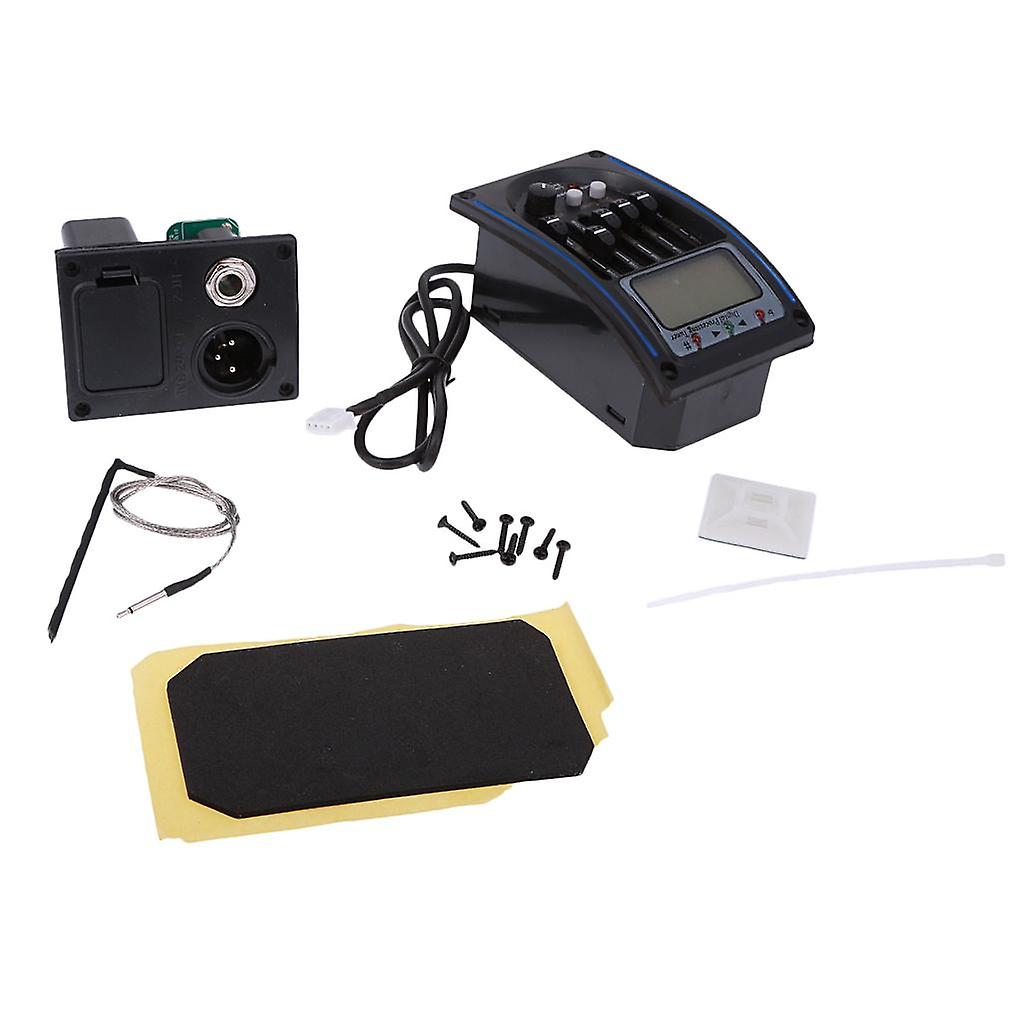 Acoustic Guitar 5 Band Preamplifier Preamp Eq Tuner Pickup Equalizer System