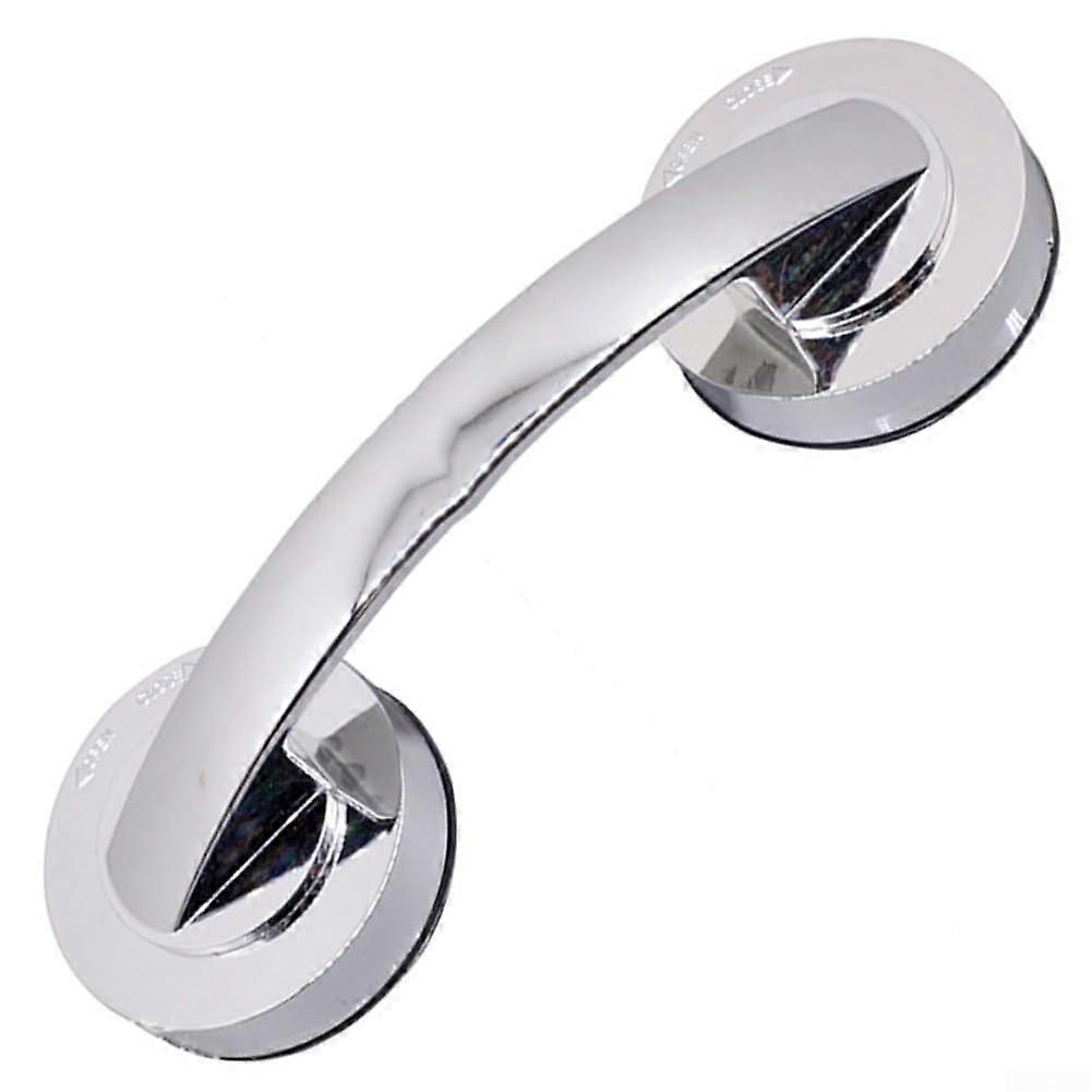 Suction Cup Handle with Advanced Mechanism, Suitable for Various Surfaces, Improves Daily Comfort (Silver)