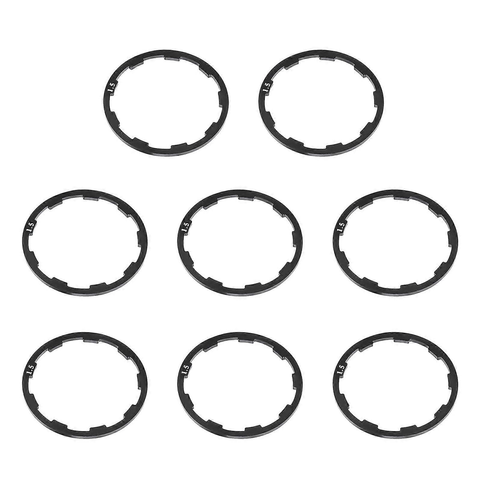 Bottom Bracket Seals Set - 8 Pieces, Aluminum Alloy, Replacement Crank Spacers And Hub Spacers