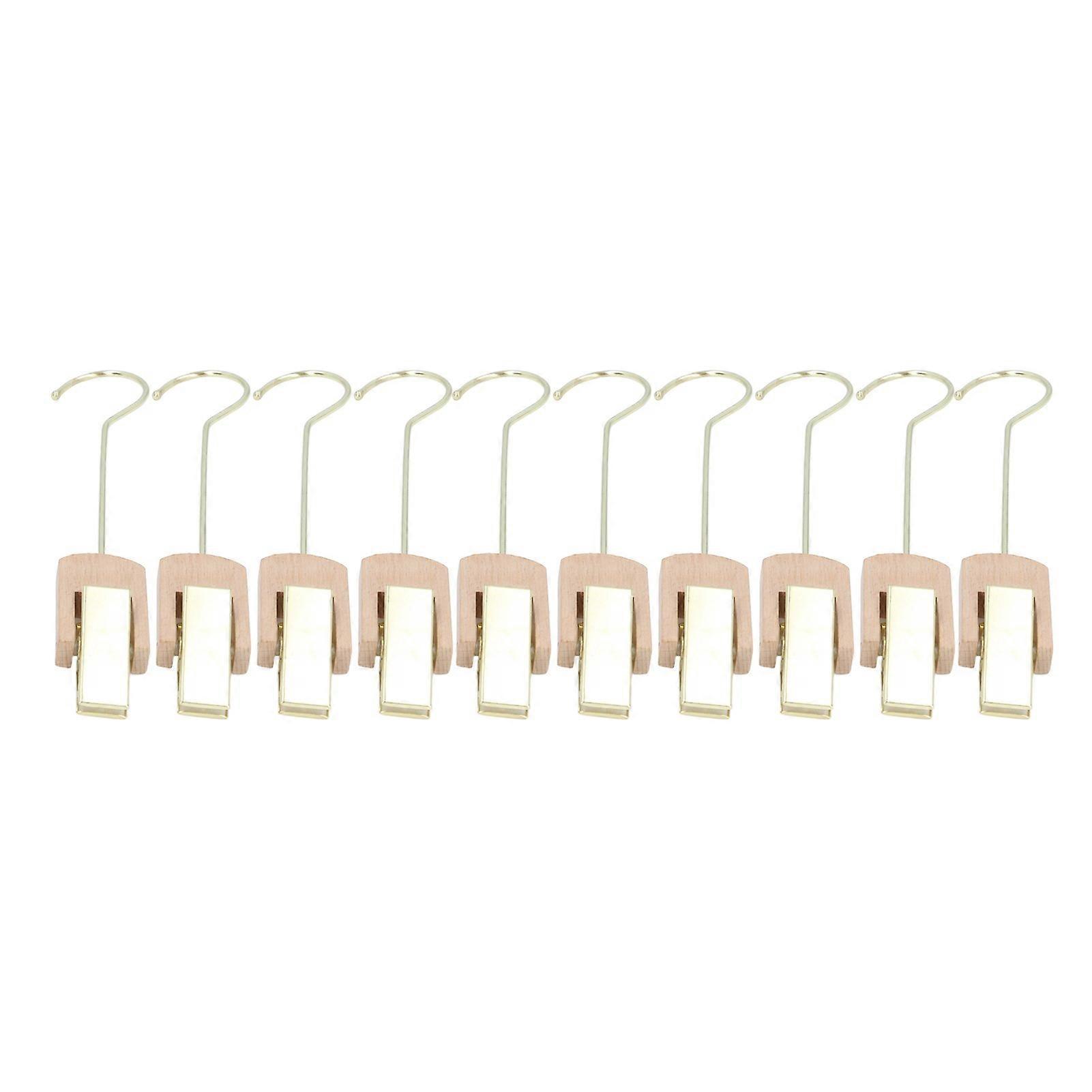 Laundry Hooks Clip Industrial Solid Wood Rotary Multifunctional Hanging Hooks Clip