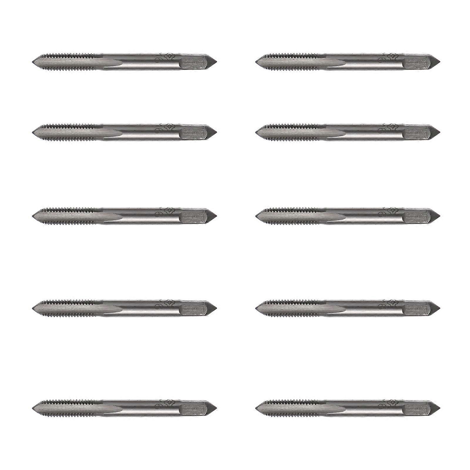 Hand Tap Screw Tool for Repairing 5Pairs Metric Threading Taper Tap Silver