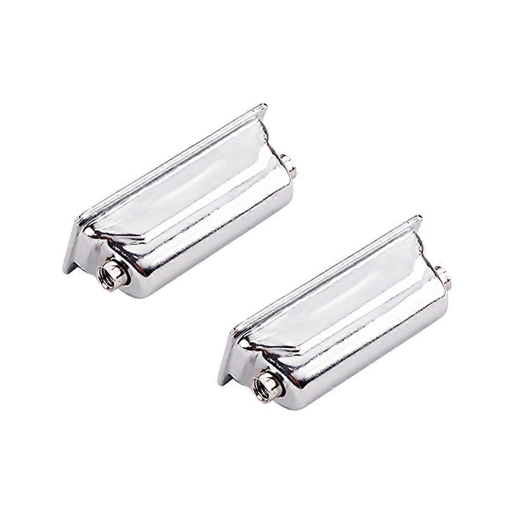 Drum Connector Double-End Lug for Drum 2Pcs Durable Silver Accessories