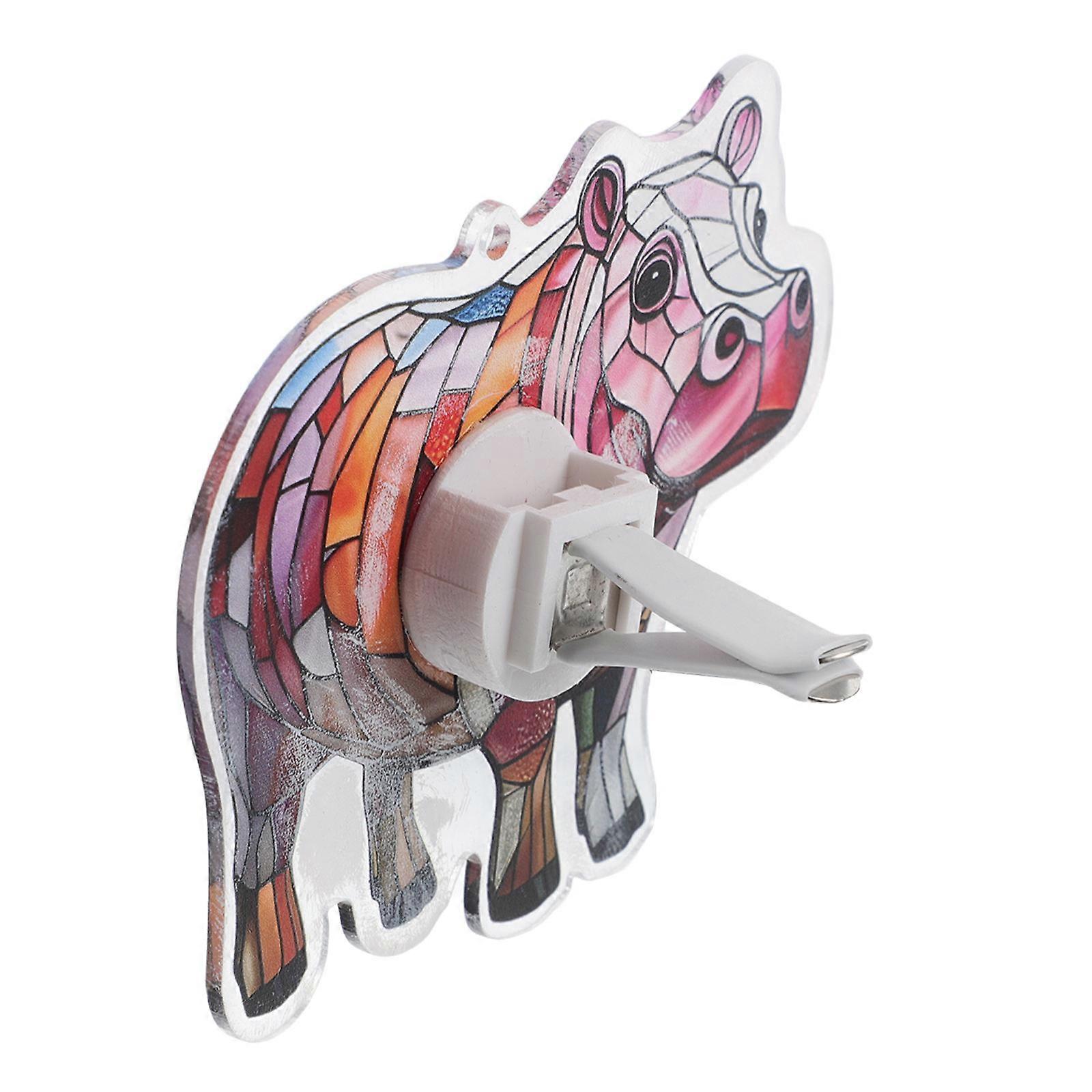 Cute Hippo Car Air Freshener, Multi Functional Automotive Vent Accessory, Easy Install, Charming Design for Universal Vehicle Interior Decoration