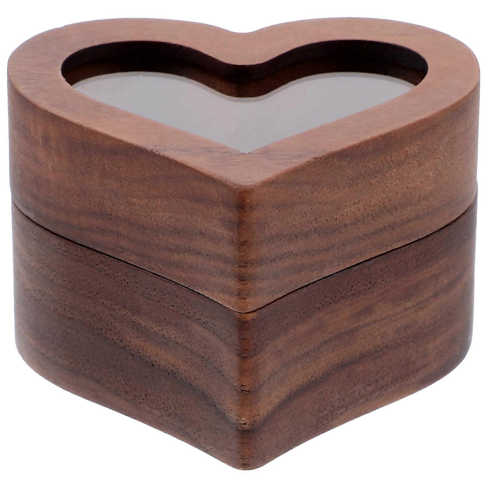 Brown Proposal Ring Case for Storage Using Made of Durable Synthetic Material 7 Inch