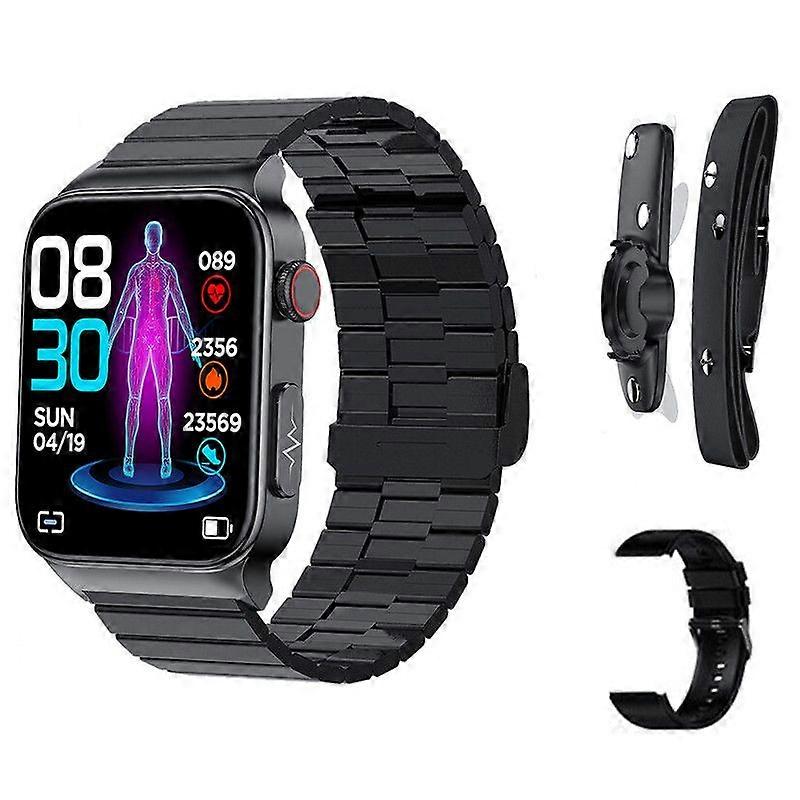 Smart watch, 1.92-inch large screen, multi-sport mode, suitable for Android and iPhone, Black