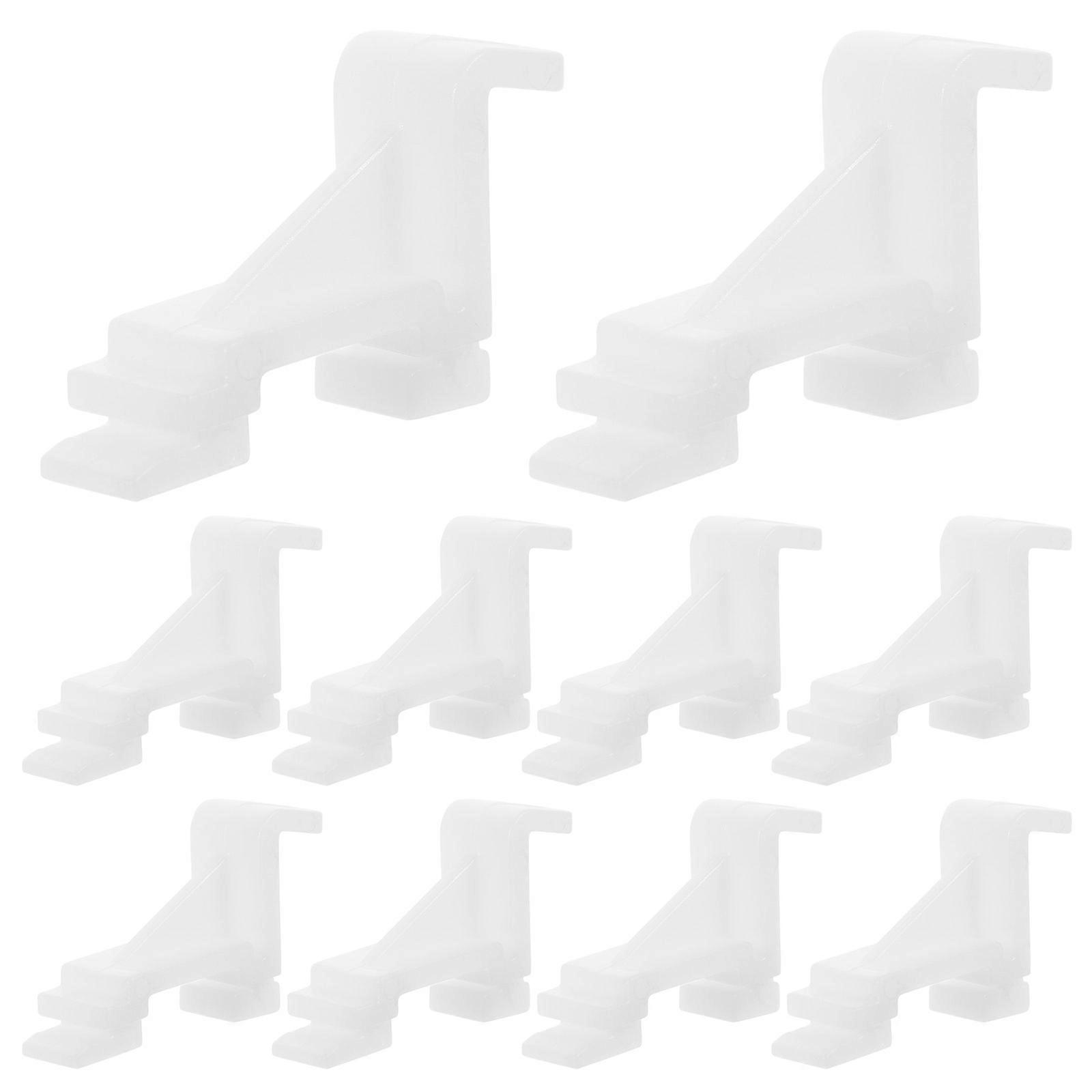 Fridge Shelf Clips Plastic Refrigerator Freezer Home Kitchen Use Hook Shape 10Pack