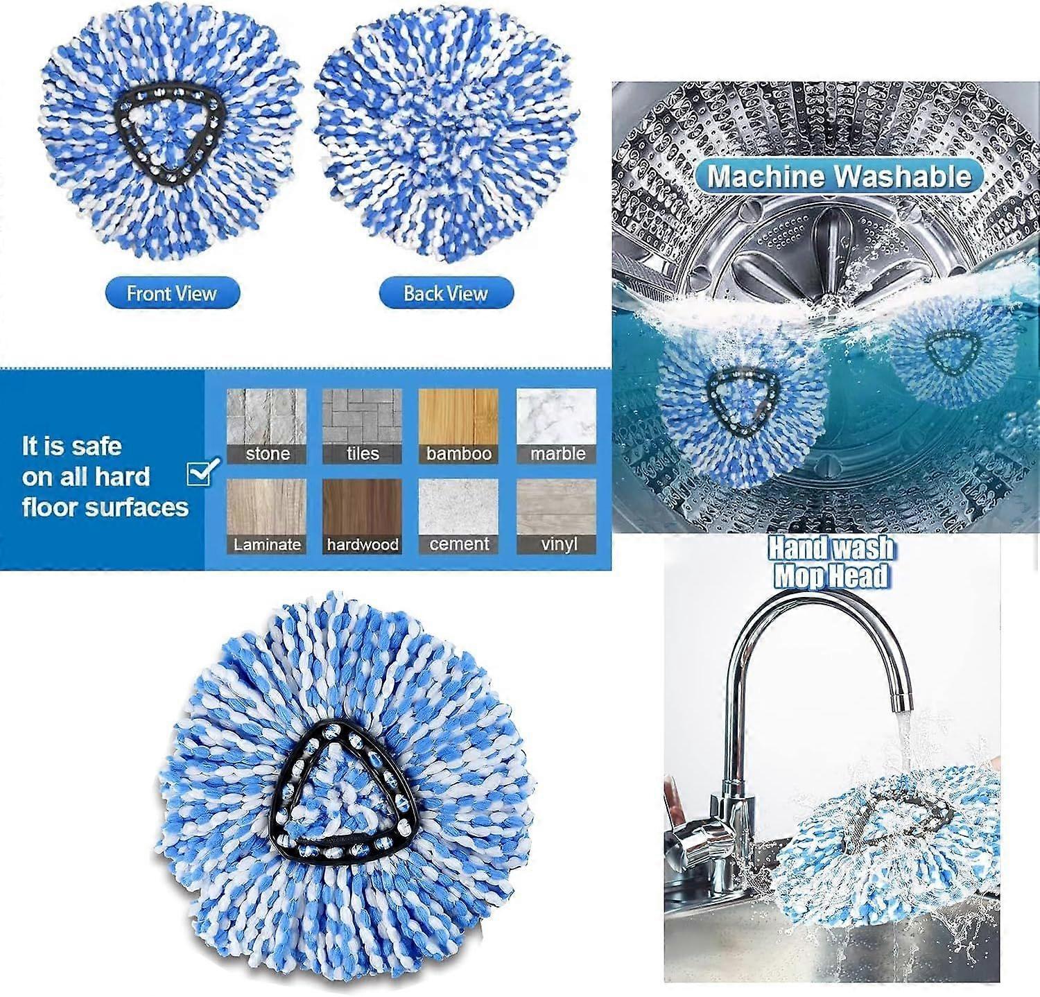 Vileda - EasyWring RinseClean - Recharge de tête de vadrouille réutilisable | Fr