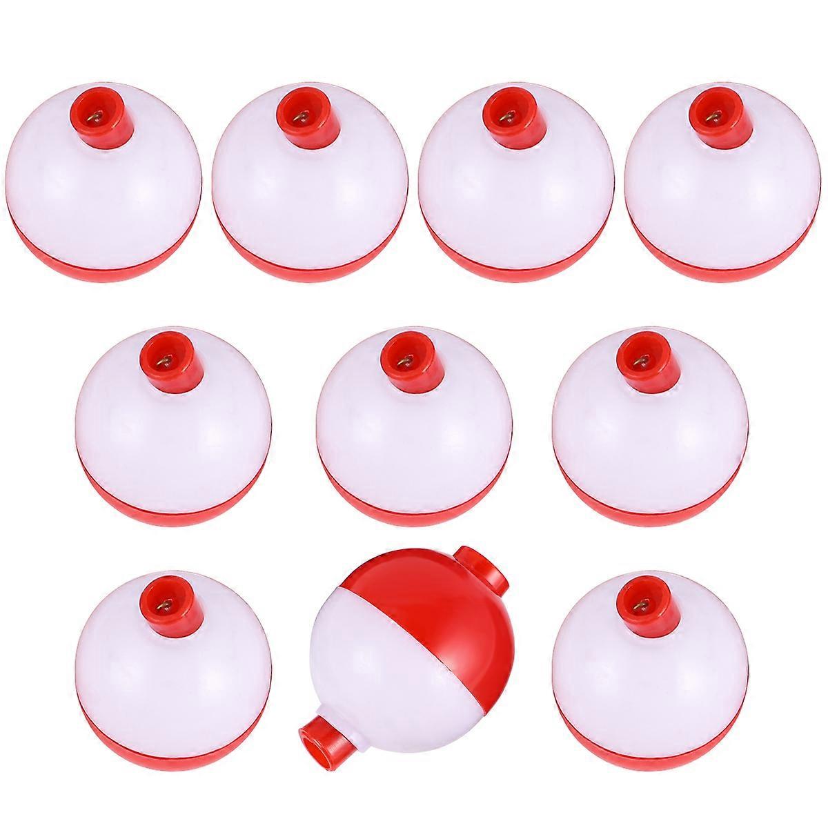 Carp Fishing Beads Ball Float Plastic Floating Ball Luya Bait for Fishing Lovers White 10Pcs