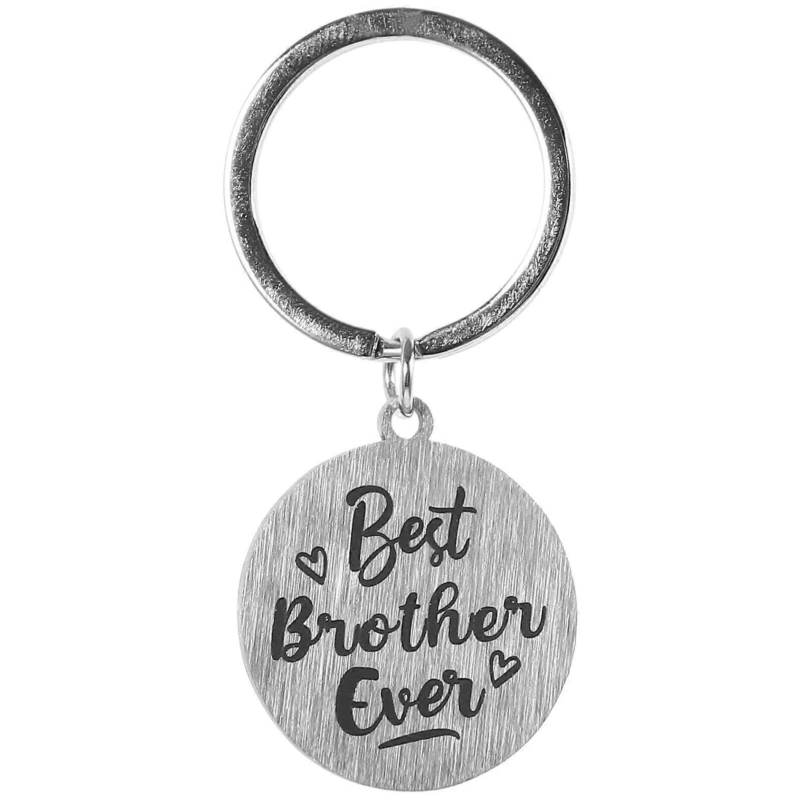 Friend Keychain Pendant Keychain Decorative Key Chain Rings Metal Keyring Backpack Camping Engraving 1Set