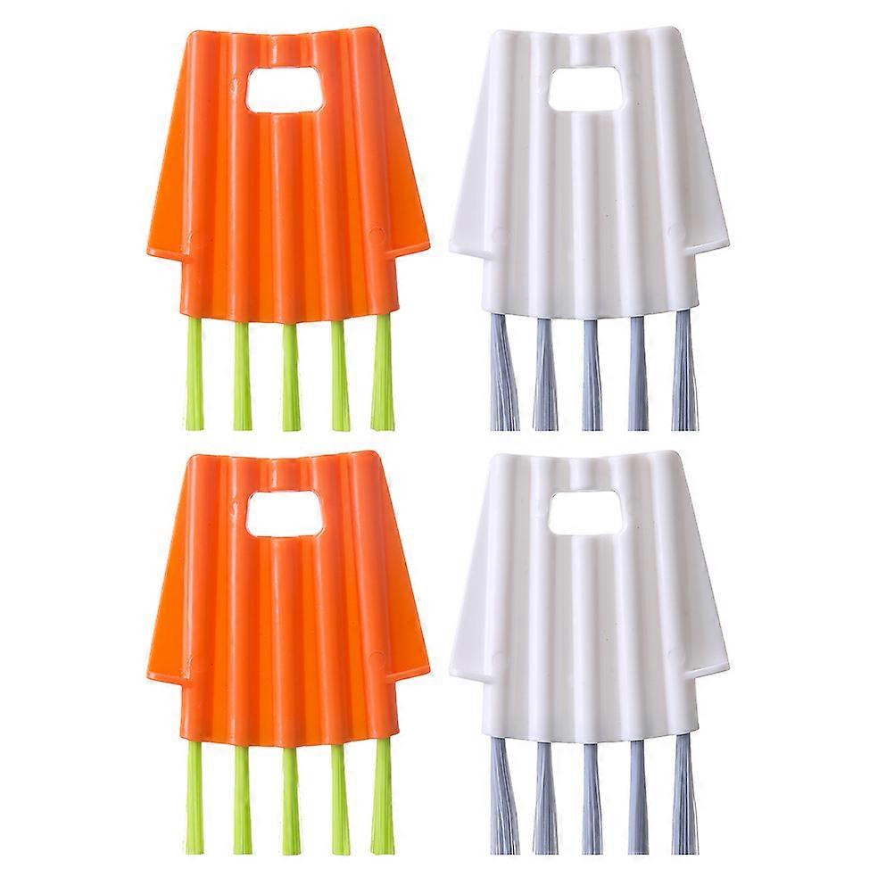 Multifunction Cleaning Brush Groove Cleaning Household Items Compact White 4Pcs