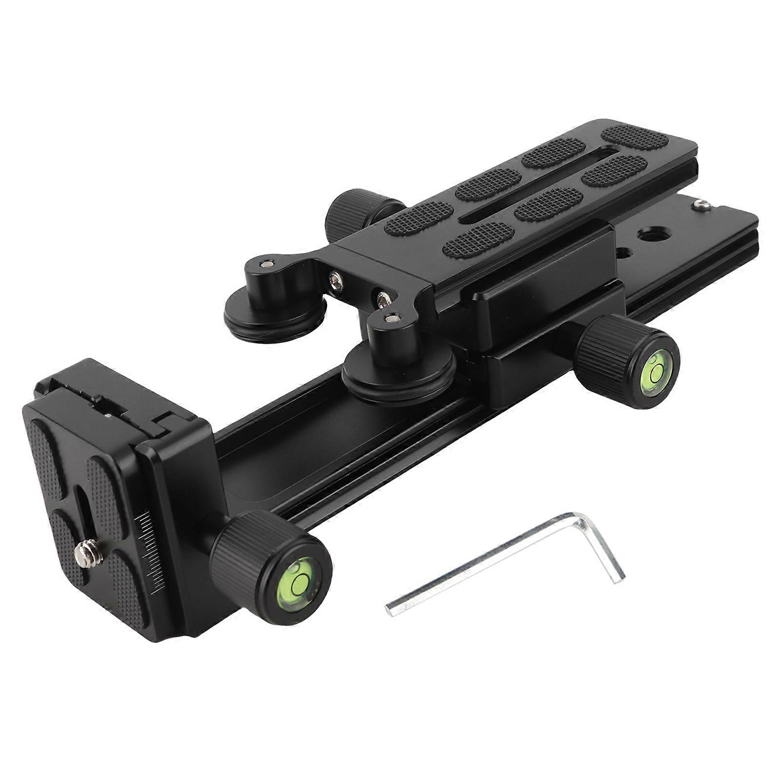 20cm telephoto lens support with quick release plate and level for standard 1/4'' 3/8'' screws