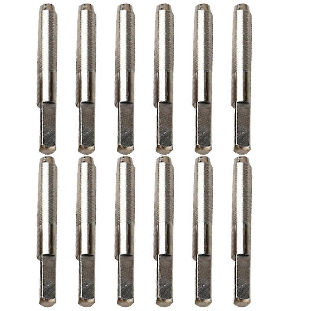 Harp String Pin Lyre String Peg For String Instruments Tuning Silver 4.00X0.50X0.50cm Metal String Fixation 12Set