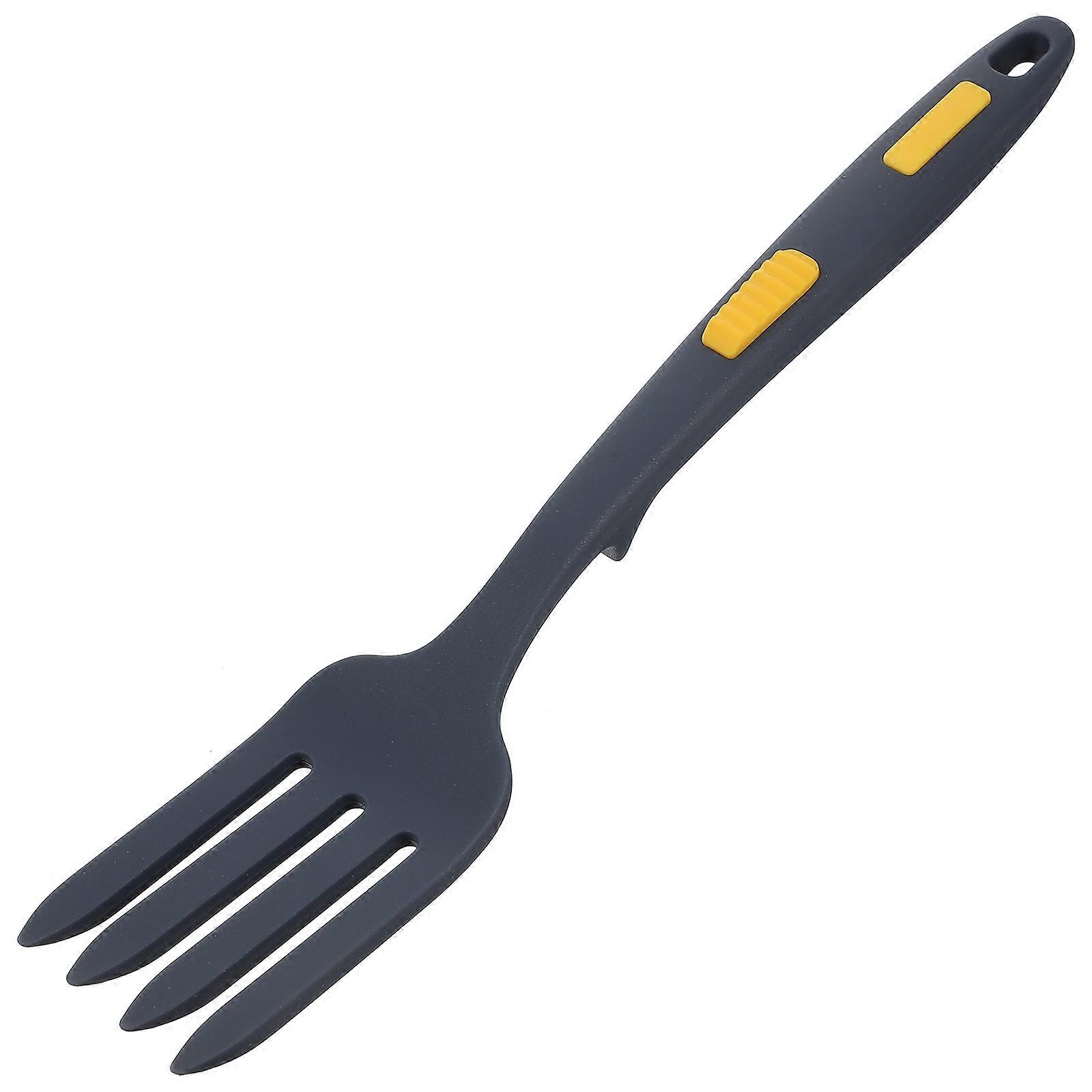 Silicone Cooking Fork Spaghetti Spoon Server Practical Design 29.5X5.3X2.4CM Food Handling 1Pack