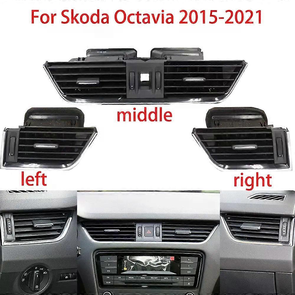 For Skoda Octavia 3 A7 5E MK3 Car Front Rear Dashboard Air Vent AC Vent Grille Assembly 2015-2021 5E0820951,5E0819702,5ED819203-xj