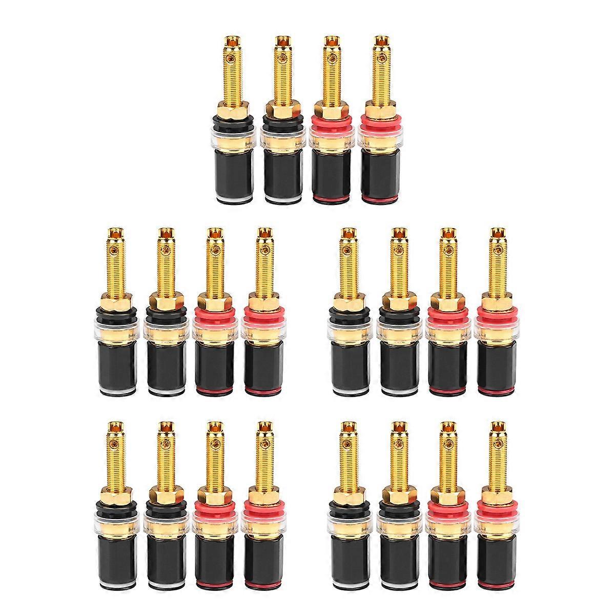 Hifi Speaker Terminal Binding Post Pure Copper Gold Plated Amplifier