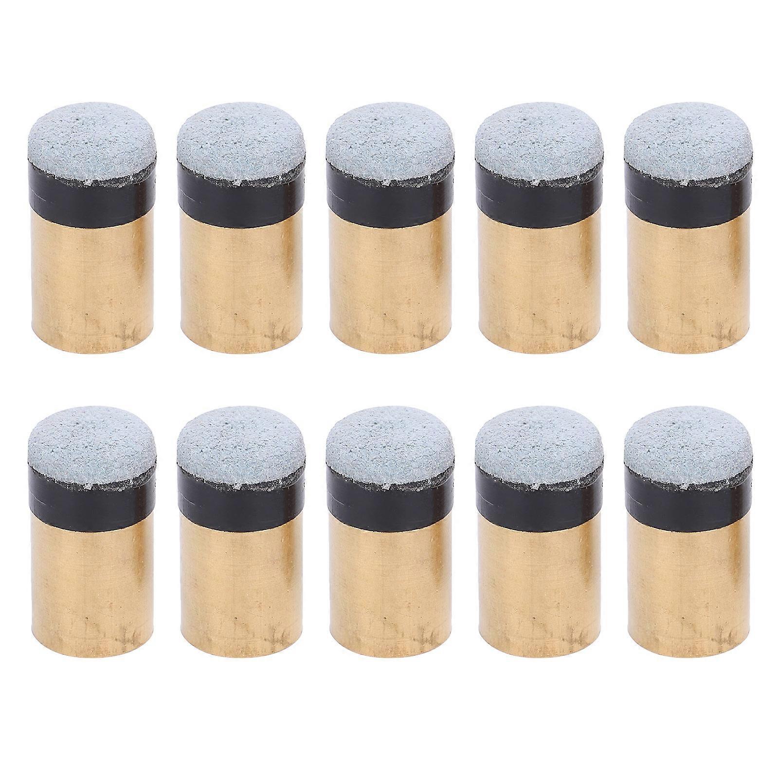 10Pcs/Bag Billiard Ball Accessories Pool Cue Nine Balls Club Replacement Screw Tips13MM