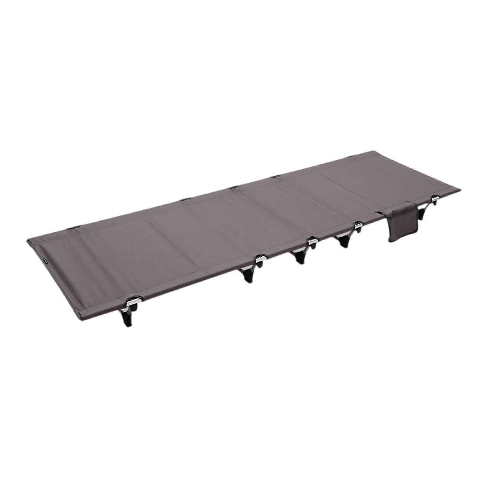 Camping Folding Bed Sleeping Camping Bed Sleeping 's Bed for Camping Hiking Drives Truck Beach Beach Grey
