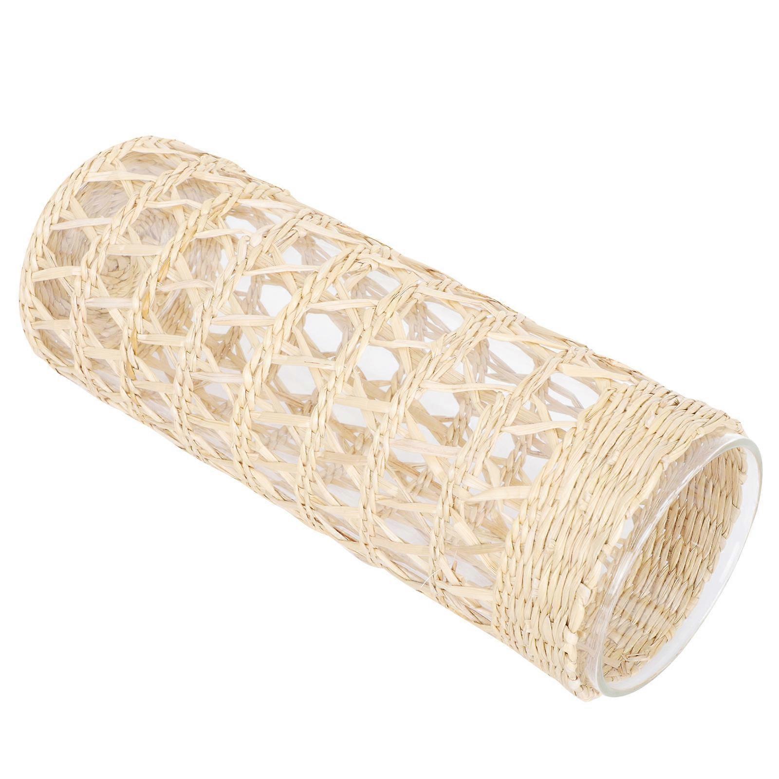 Straw Weaving Candle Cup Assorted Color Straw Weave Candle Cups for Home