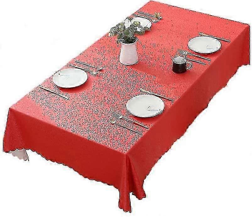 Christmas Tablecloth Rectangular Washable Table Cover Set