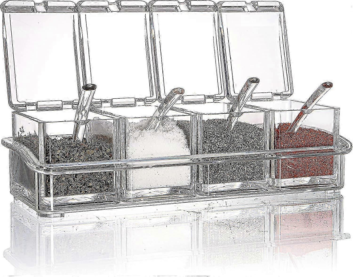 Clear Spice Rack Spice Jar - Compartiment container de depozitare