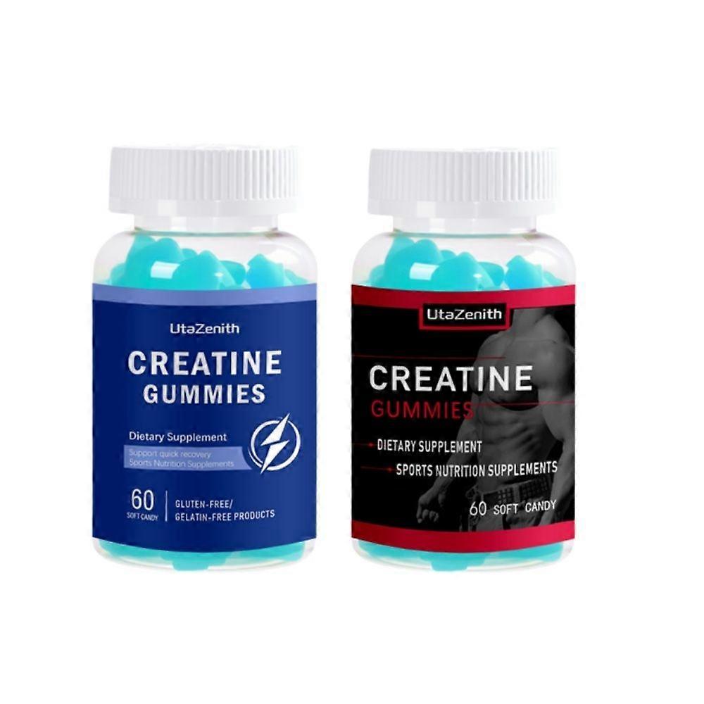UtaZenith Creatine Gummies & Fit Box, 120 Count Fast-Acting Creatine Gummies for Boxing and MMA Workouts