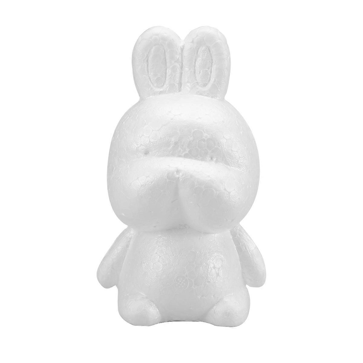 Polystyrene Shapes For Crafts Rabbit Shaped White DIY Modeling For DIY Centerpieces 1Pack