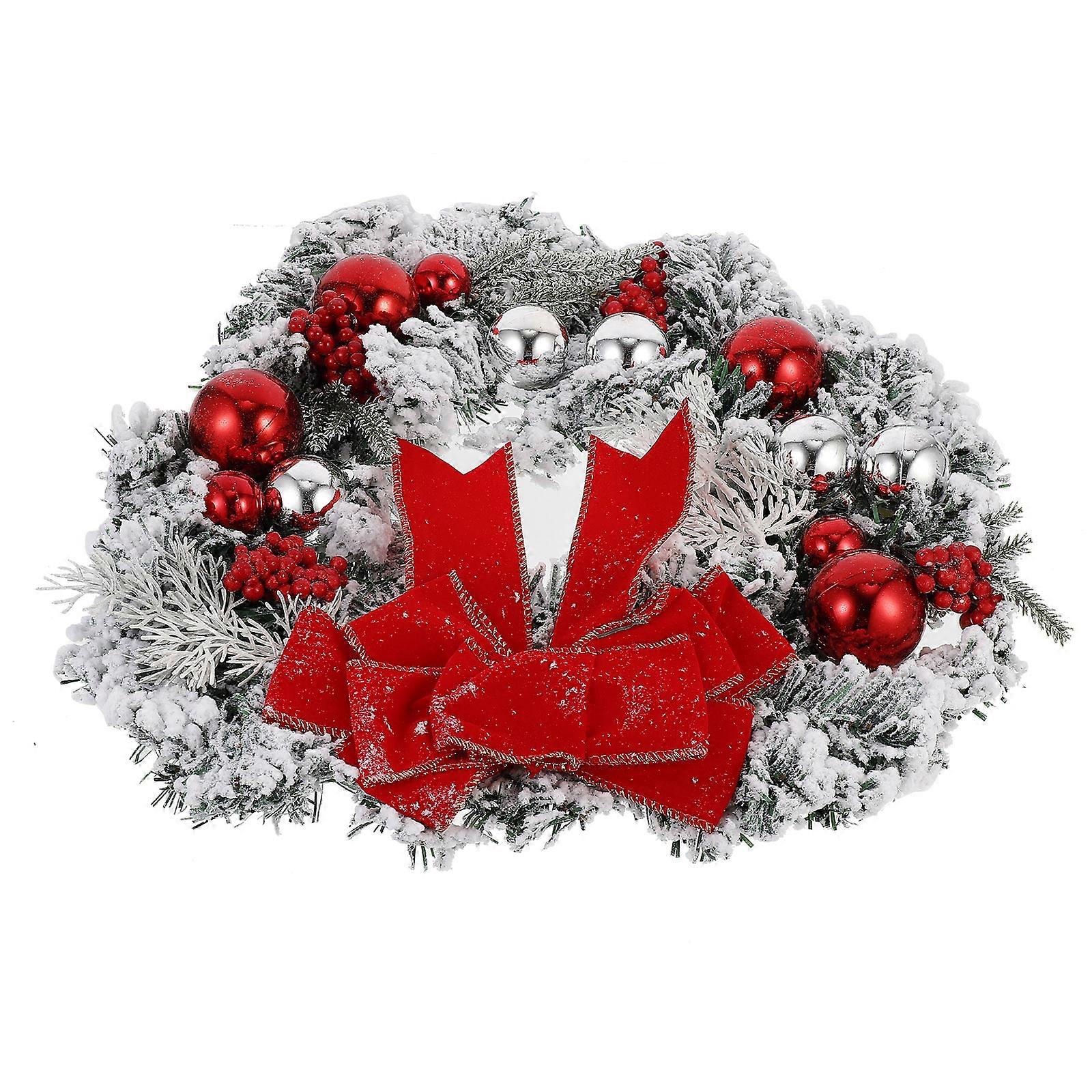 装飾的な花輪一年中ガーランドペンダントホームオーナーイベントプランナーPVCレッド1パック